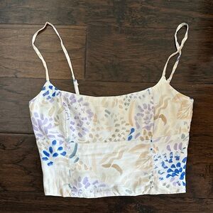 Wilfred Aritzia cropped tank top, crepe